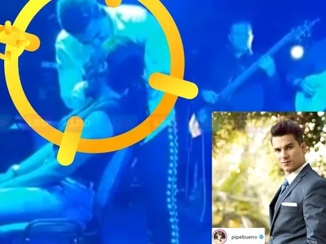 Qué oso: fanática le negó varios besos a Pipe Bueno en pleno concierto