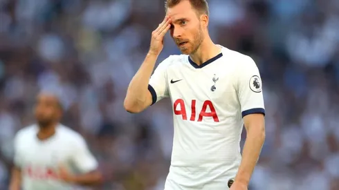 Christian Eriksen con la camiseta de Tottenham.