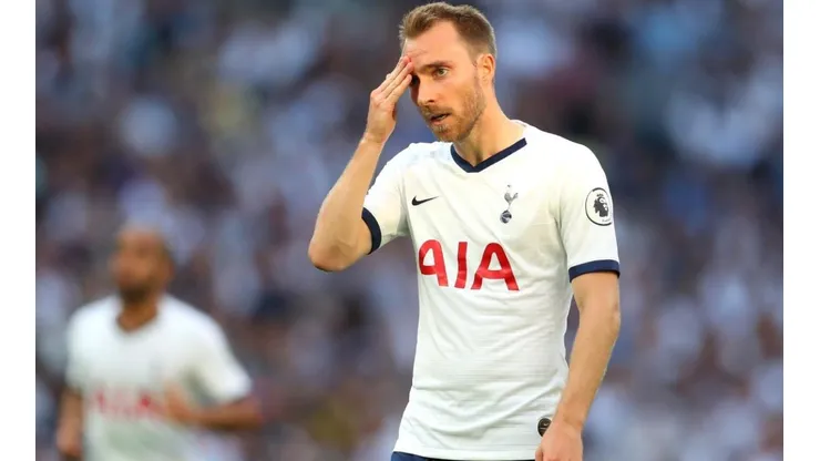 Christian Eriksen con la camiseta de Tottenham.