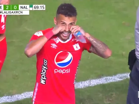 El curioso festejo de Duván Vergara, llorando: ¿se lo dedicó a Atlético Nacional?