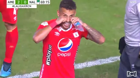 El curioso festejo de Duván Vergara, llorando: ¿se lo dedicó a Atlético Nacional?