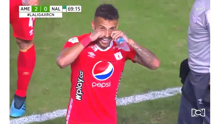 El curioso festejo de Duván Vergara, llorando: ¿se lo dedicó a Atlético Nacional?