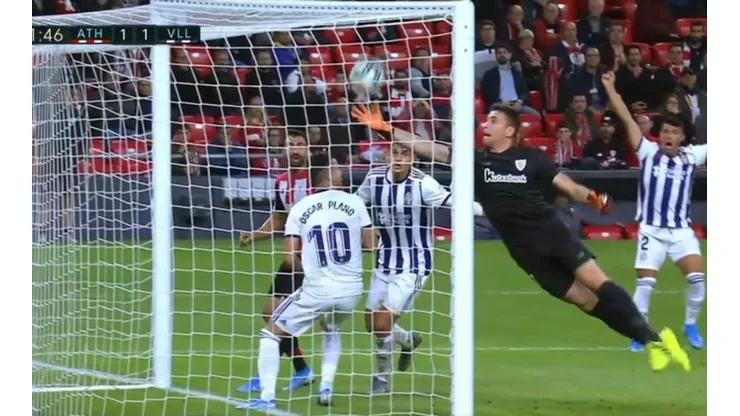 El momento del empate de Valladolid.