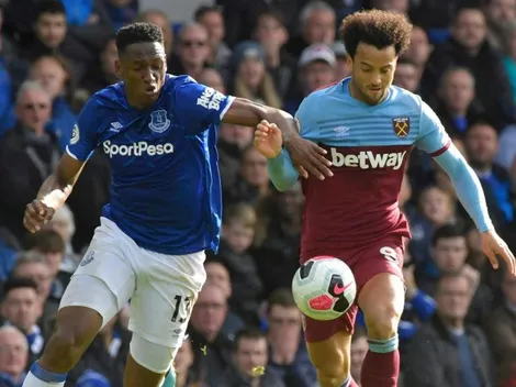 Yerry Mina fue elegido como el jugador del partido en la victoria del Everton sobre West Ham