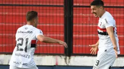Rodrigo Salinas festeja su tanto.