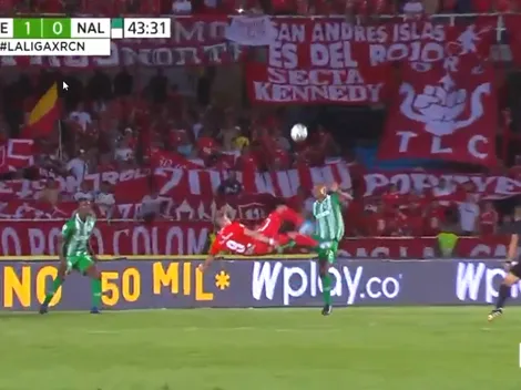 Lo volvió hacer: Michael Rangel tiró de chilena y clavó un gol para el Puskas