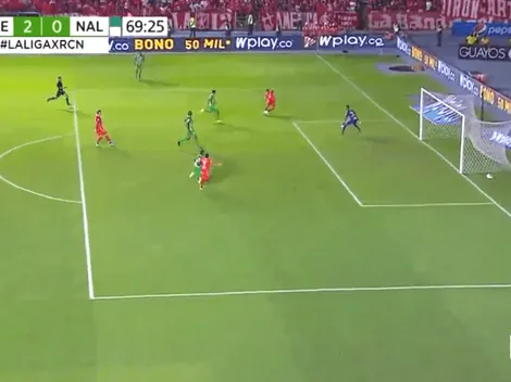 Vergara pegó un carrerón bestial y puso el 2-0 de América sobre Nacional