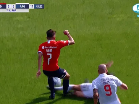 Video: Andrés Roa fue expulsado en su primer partido como titular en Independiente