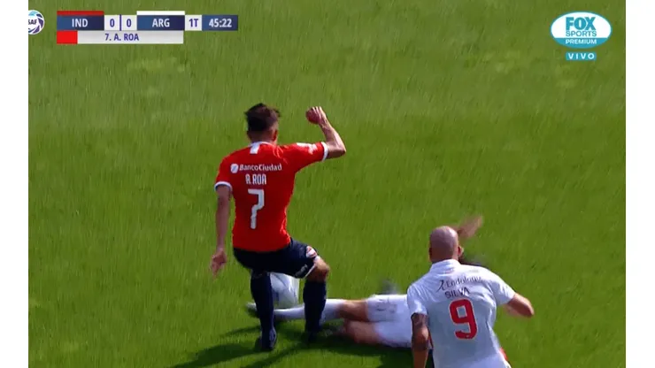 Video: Andrés Roa fue expulsado en su primer partido como titular en Independiente