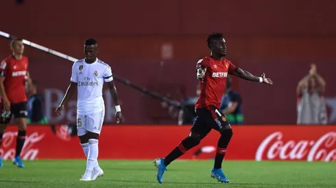 El festejo de Lago Junior en el gol de Mallorca.
