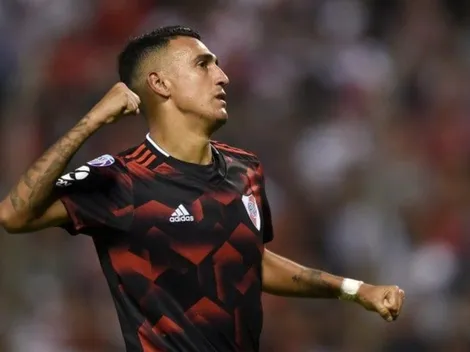 Matías Suárez subió una historia con su sobrino, con quien se cruzó por primera vez dentro de una cancha