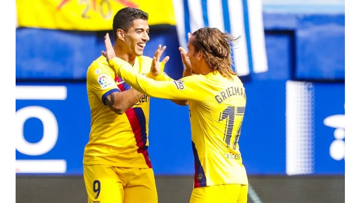 Foto de los jugadores de Barcelona.