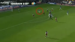 Foto captura del momento donde se frena.