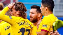 Foto de Griezmann y Luis Suárez.