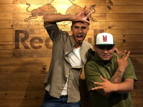 Diego Reyes visitó al rapero Aczino en la FMS México