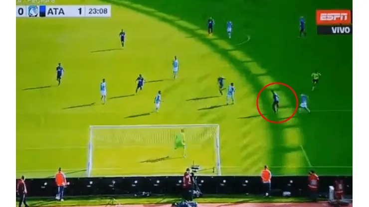 Foto captura del gol.