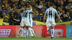 Pura felicidad en los jugadores de Racing.