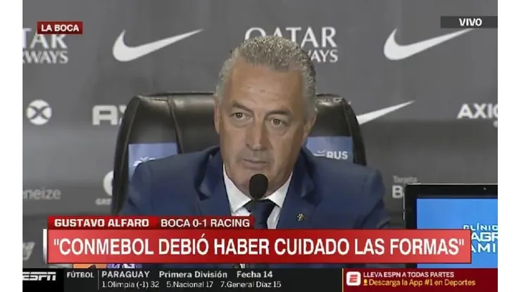 Alfaro: "Me dijeron que bajo ningún punta de vista iba a haber un arbitro involucrado en el River-Boca"