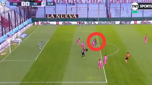 Era el empate de River: Gagliardo le sacó el gol a Julián Álvarez