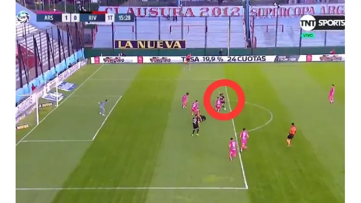 Era el empate de River: Gagliardo le sacó el gol a Julián Álvarez