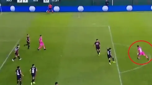 El remate de Nicolás Giménez.