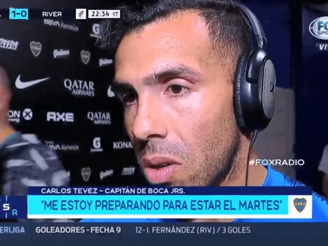 Tevez no dudó cuando le preguntaron si está en condiciones de jugar contra River