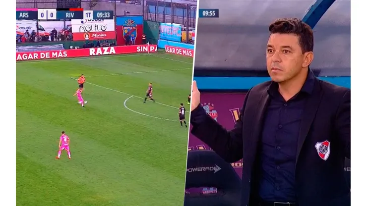 Ni Gallardo pudo creer el golazo de Piovi ante River: controló de pecho y le pegó de volea