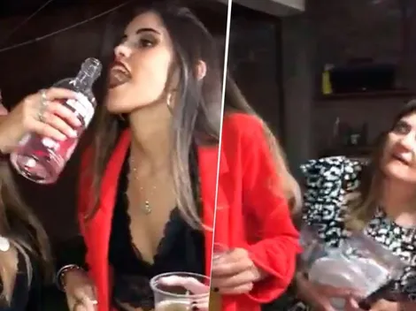 Video viral: vio a su hija tomando alcohol y puso una cara diabólica
