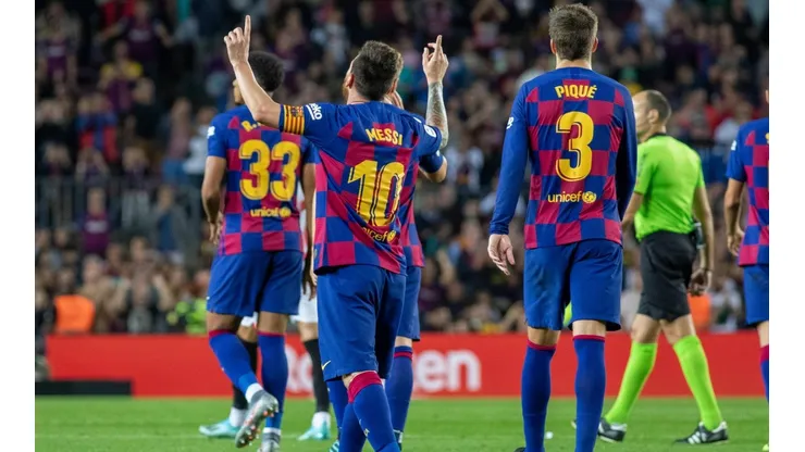 Foto de Lionel Messi, jugador de Barcelona.