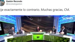 El CM de Estudio Fútbol se confundió, Gastón Recondo lo prendió fuego y explotó Twitter