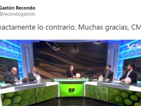 El CM de Estudio Fútbol se confundió, Gastón Recondo lo prendió fuego y explotó Twitter