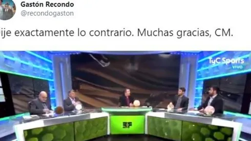 El CM de Estudio Fútbol se confundió, Gastón Recondo lo prendió fuego y explotó Twitter