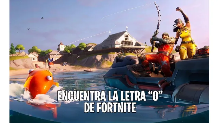 Donde encontrar la letra "O" de Fortnite - Desafíos Mar Abierto