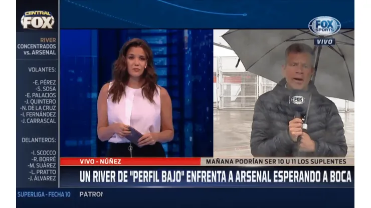 FOX Sports: el titular que arriesgaría Gallardo para el partido contra Arsenal