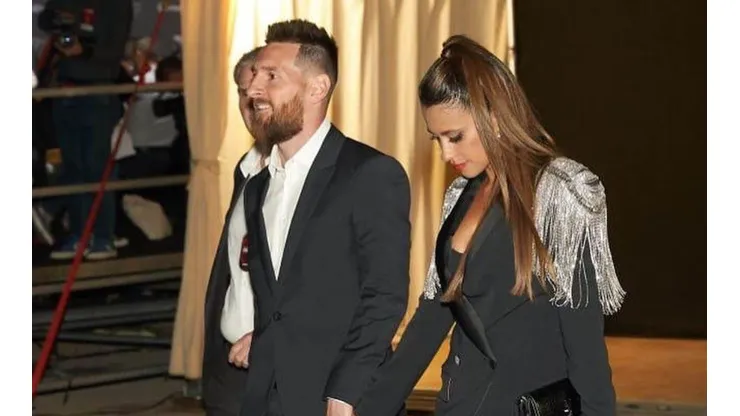 Foto de Lionel Messi y Antonela Roccuzzo.