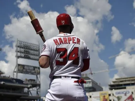 La cuenta de los Nacionales le tiró una punta terrible a Bryce Harper antes de clasificar a la Serie Mundial