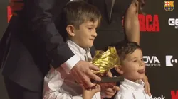 Lo hizo de nuevo: Mateo Messi trolleó a todos los camarógrafos mientras su familia posaba para las fotos