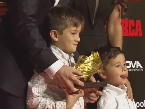 Lo hizo de nuevo: Mateo Messi trolleó a todos los camarógrafos mientras su familia posaba para las fotos