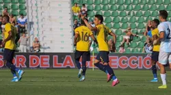 Ecuador en el amistoso ante Argentina del domingo pasado.