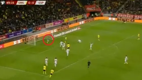 Doble atajada de De Gea pero gol de Suecia.