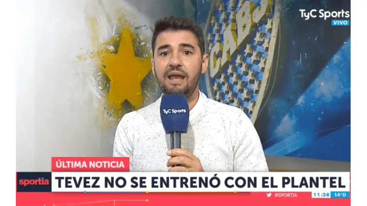 ¿Qué pasó? En TyC Sports reportaron que "Tevez no se entrenó con el plantel"