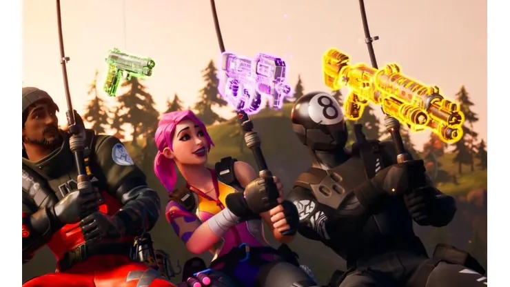 Cómo conseguir un arma utilizando una caña de pescar - Desafíos Nuevo Mundo de Fortnite