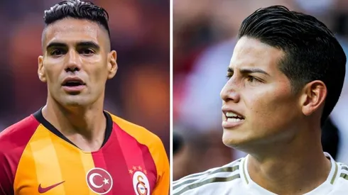 Radamel Falcao y James Rodríguez.