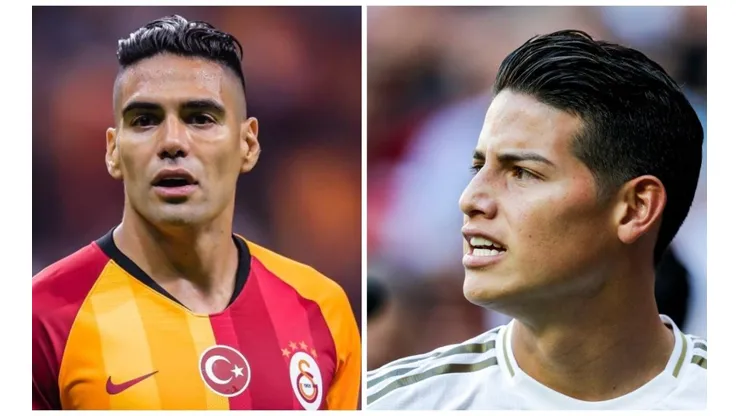 Radamel Falcao y James Rodríguez.