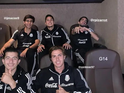 Parte del plantel del Tri fue a ver la película Joker