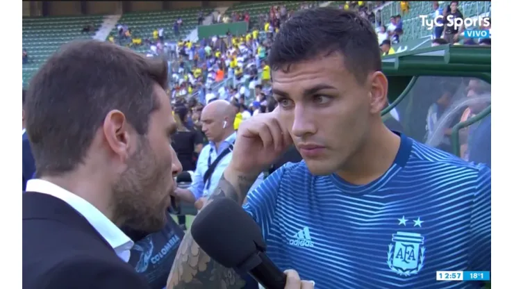 Paredes explicó su pelea con Lautaro Martínez en el penal de Argentina