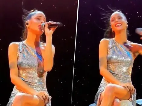 Pobre Tini Stoessel: la filmaron cantando mientras le caminaban cucarachas por abajo