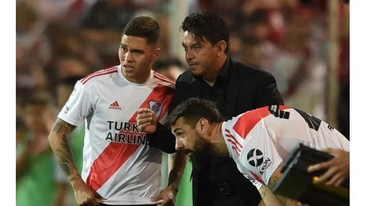 El momento de la vuelta de Juan Fernando Quintero.