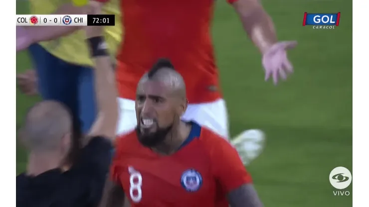 Foto de Arturo Vidal, jugador de Chile.