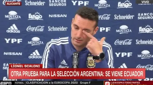 Foto de Lionel Scaloni, entrenador de Argentina.